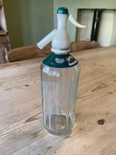 Vintage Soda Syphon Rawlings Co With Collar Label Bar Display Man Cave - Green