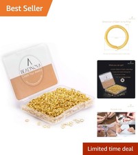 Gold Plated Open Jump Rings for Jewelry DIY Keychains and Necklaces