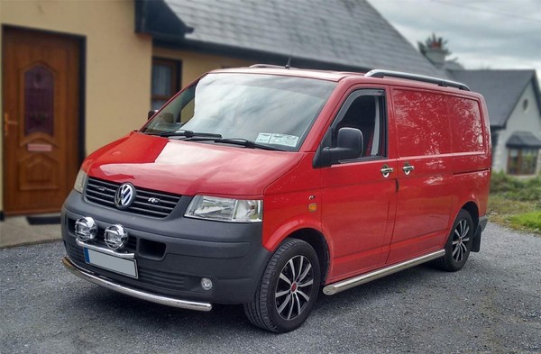 Seiten Stangen FüR VW Transporter T5 Caravelle Swb 2004 - 2015 Edelstahl Rohr-image