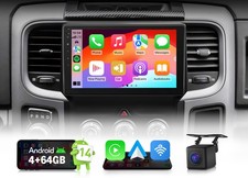 9" IPS Android 4+64 Car Radio CarPlay for 13-18 Ram 1500 2500 19-24 1500 Classic