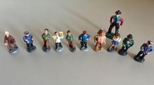 für  Spur 0  Liebman Stadtilm Zeuke zehn  Massefiguren, Höhe  ca. 4 cm +  Cowboy