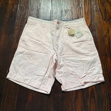 NWT Faherty Shorts Mens 30 Pink Summer Malibu Linen Blend 9  Inseam Beach Preppy