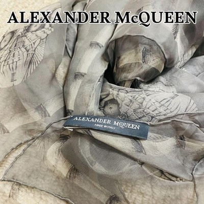 ALEXANDER McQUEEN ストール　平成　グランジ Buy Alexander McQueen Graffiti Scarf 'Black/Ivory' - 660921 4200Q