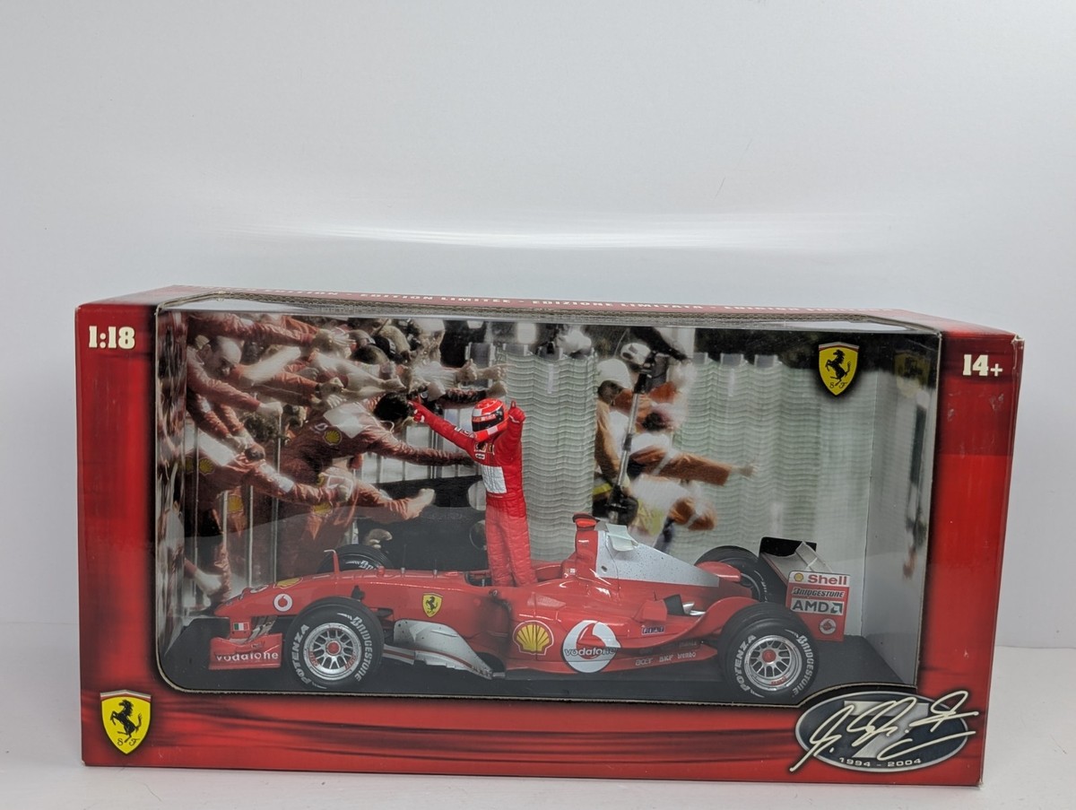 Hot Wheels F2004 1:18 ミニカー 1:18 Hot Wheels Ferrari F2004 Michael Schumacher World