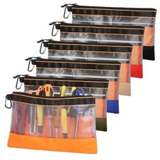 6 Pcs 11.8" Clear Tool Pouch Tool pouch Bags Zipper tool pouch Multicolor-6pcs