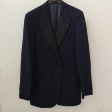Suitsupply New Verona Tuxedo Jacket US 40R ,EU 50 Navy Blue Wool VBC Peak Lapel