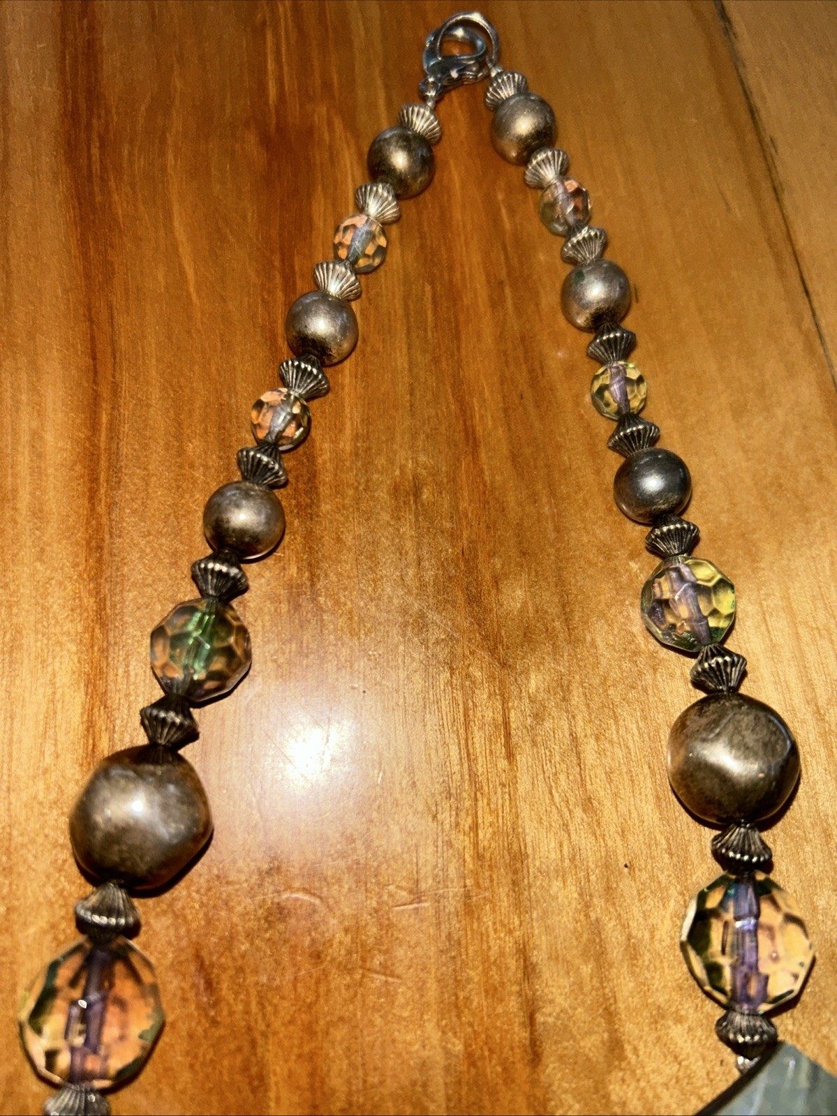 Vtg Unique Jewelry Statement  PC Abalone Shell Si… - image 3