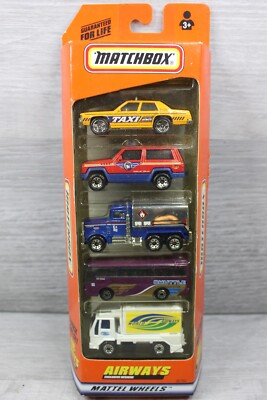 Vintage Matchbox Diecast 5 Pack Gift Set AIRWAYS 1998 NIB Mattel