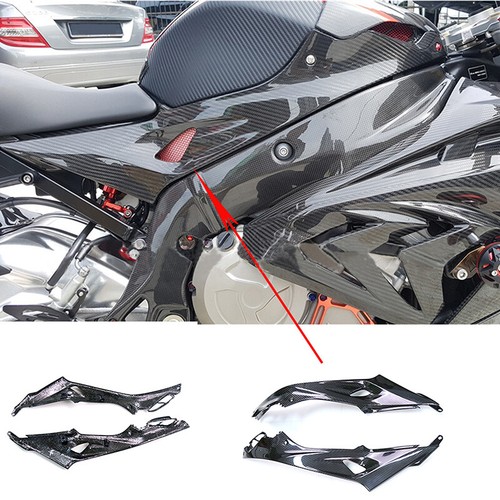 Pair Gas Tank Side Trim Cover Panel Cowl Fairing For BMW S1000RR 2015-2018