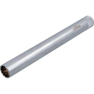 Neilsen 3/8'' Drive 21mm Extra Long Spark Plug Deep Square Metric Socket 250mm