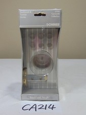 NEW VINTAGE DONNER BRASS  ACRYLIC TOOTHBRUSH  TUMBLER HOLDER CONCORDE BATHROOM