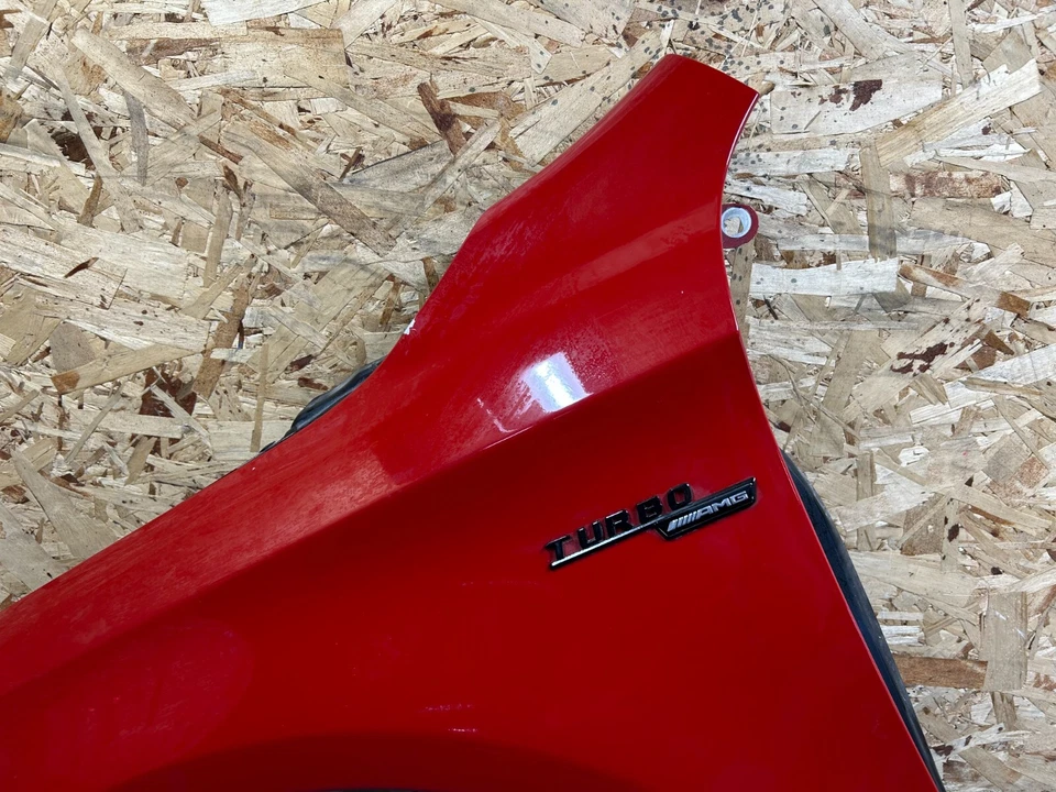 MERCEDES CLA45 AMG C117 14-19 OEM FRONT LEFT SIDE LH FENDER SHELL PANEL RED 129K - Image 4 of 4