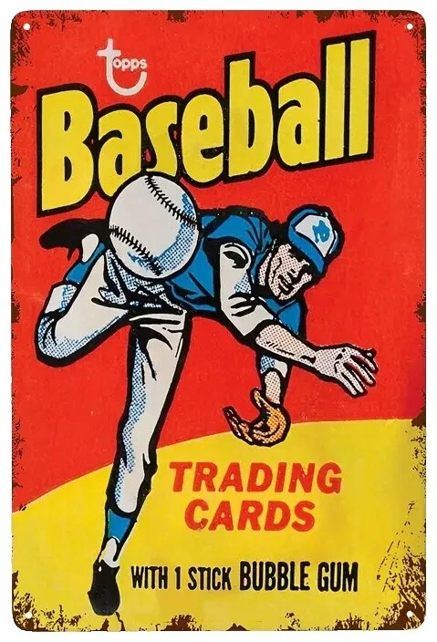 Topps Sports Placas Y Letreros Decoración para el Hogar