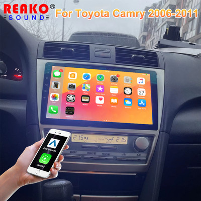 For Toyota Camry 2007-11 Android 13 Fit Apple CarPlay Car Stereo Radio GPS Navi
