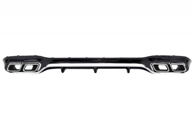 Stoßstange Diffusor Endrohre für Mercedes E W213 Sport Line 2016-2019 E63 Look