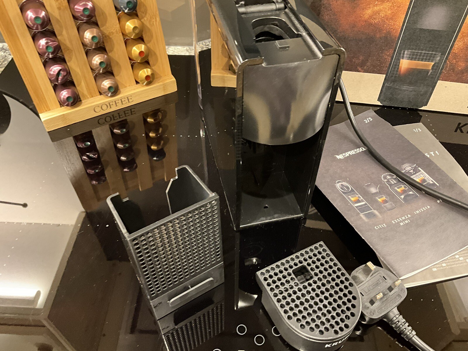 Krups Nespresso Essenza Mini Pod Coffee Machine Boxed Used XN110840