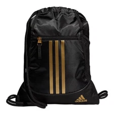 Adidas Alliance II Sackpack Drawstring Bag Black Gold
