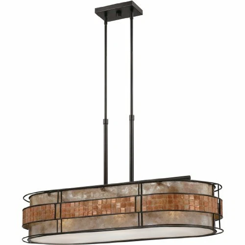 Quoizel MCLG337RC 3-Light Laguna Island Chandelier in Renaissance Copper - Picture 1 of 9