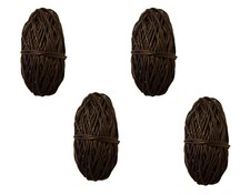 Pack of 4 BROWN Waxed Linen Cotton Jewelry Cord 1mm Craft Thread 100 yds