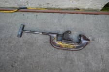 Ridgid 4-S 2 to 4 inch Pipe Cutter Works Fine #4