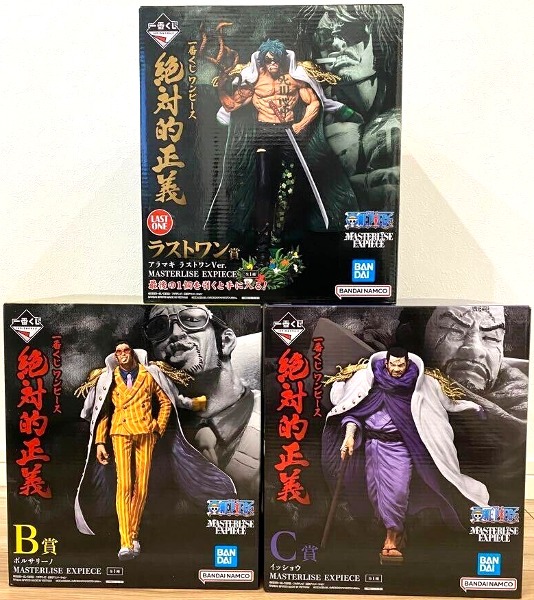 Boss THE MOMENT 1ST FANSIGN INTOKYO セット One Piece Aramaki Borsalino Issho set Ichiban Kuji Absolute
