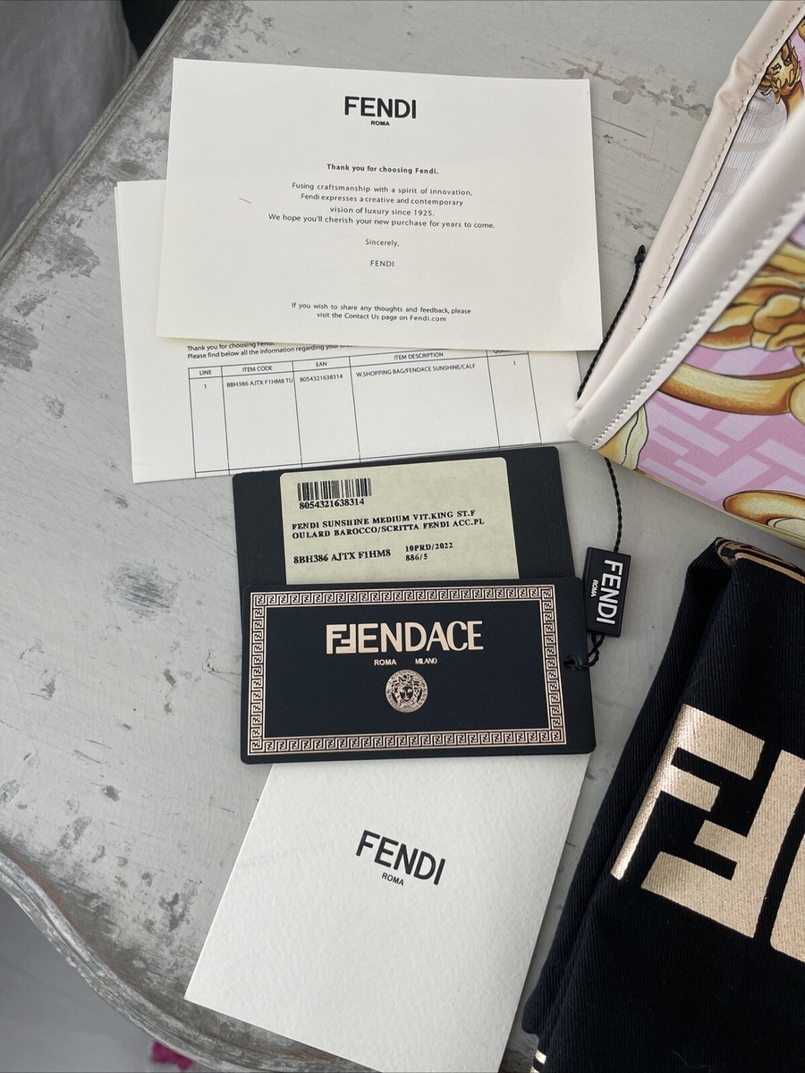 Fendi X Versace Fendace Baroque Sunshine Tote Bag | eBay