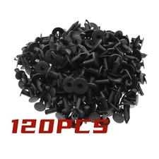 Bumper Retainer Clips Auto Car Plastic Push Rivets Fastener Fender 120pcs 8mm