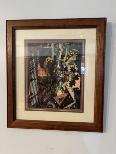 Original Mixed Media Painting Signed Framed Art Painting CH Anderson 1/05 17” - Picture 2 of 15