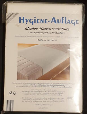 Hygiene-Auflage 90 x 150 cm, Matratzenschutz oder Tischauflage neu in OVP - weiß