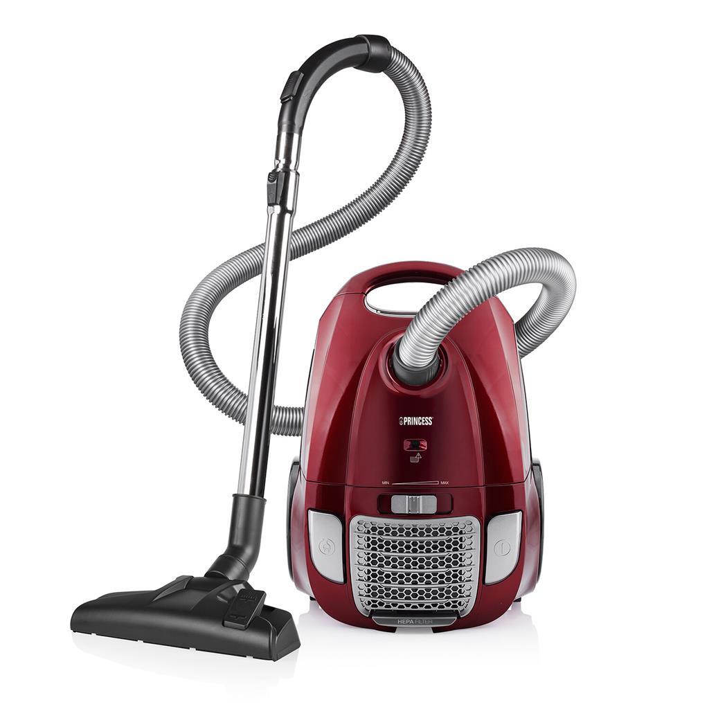 Princess 333001 Power Deluxe Vacuum - Aspirapolvere Rosso Compatto 3L