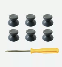 Lot Of 6PC 3D Analog Thumb Stick Caps For Xbox 360 Controller Gray Grey