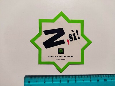 STICKER ZENITH DATA SYSTEM Z, SI STICKER STICKER STICKER 80s ORIGINAL
