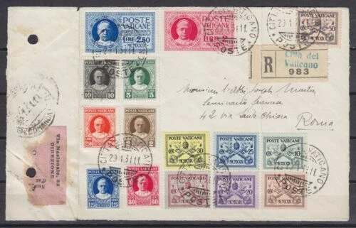 Francobolli vaticani affrancatura usato