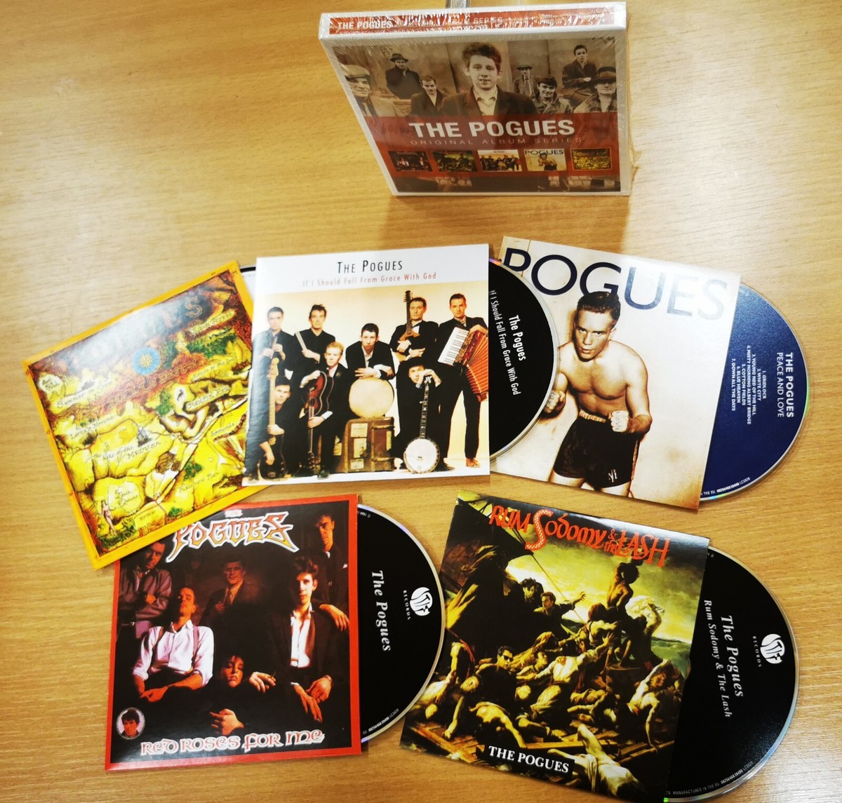 The POGUES CD x 5 Album Box Red Roses / Rum Sodomy & The Lash If I
