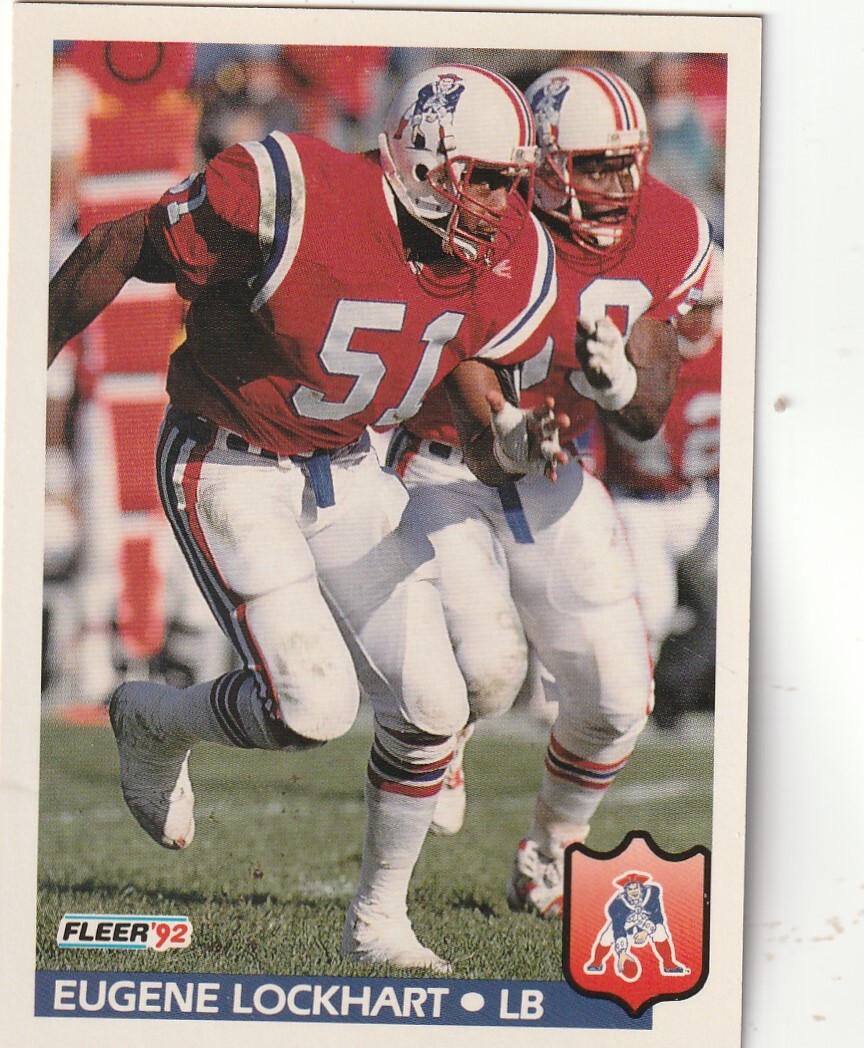 FREE SHIPPING-MINT-1992 Fleer Eugene Lockhart #263 PLUS PATRIOTS BONUS CARDS