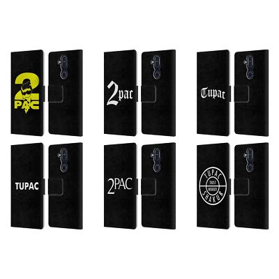 OFFICIAL TUPAC SHAKUR LOGOS LEATHER BOOK WALLET CASE COVER FOR NOKIA PHONES