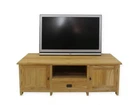 Lowboard TV Cabinet Shoe Cabinet Teak Wood Solid Untreated W: 145 cm (4996)
