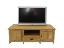 Lowboard TV-Schrank Schuhschrank Teakholz massiv unbehandelt B: 145 cm (4996)