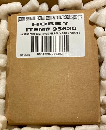 2020-NATIONAL TREASURES-NFL-HOBBY CASE-SEALED-4 BOX-BURROW-HERBERT-HURTS-TUA-LOV