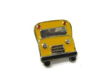 School Bus Pin Vintage Collectible Nice Yellow Enamel Design