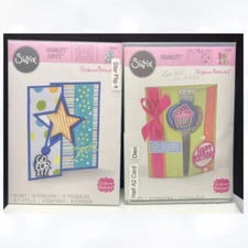 Sizzix Stephanie Barnard STAR FLIP ITS Half A2 Card Framelits Dies Set of 2