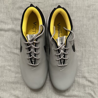 Nike Air Zoom Victory Tour 2 Men\'s Leather Golf Shoe Gray Yellow DJ6569-002 Nike Air Zoom Victory Tour 2 Golf Shoes Lt Smoke Grey/Black  main image 4