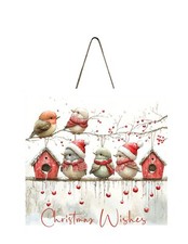 Christmas Wishes Birds Christmas Sign Christmas Ornament, Wood Mini Sign