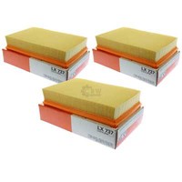 3X Mahle / Knecht Luftfilter LX 737 Air Filter
