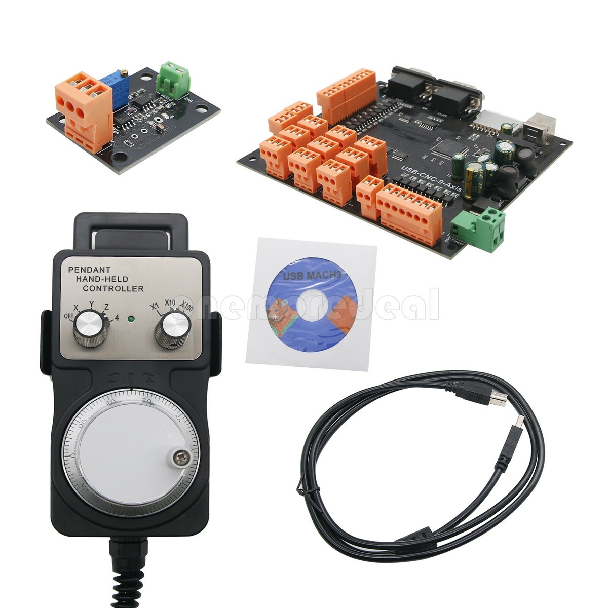 9 Axis CNC Controller Kit 100KHz Stepper Motor Controller Breakout