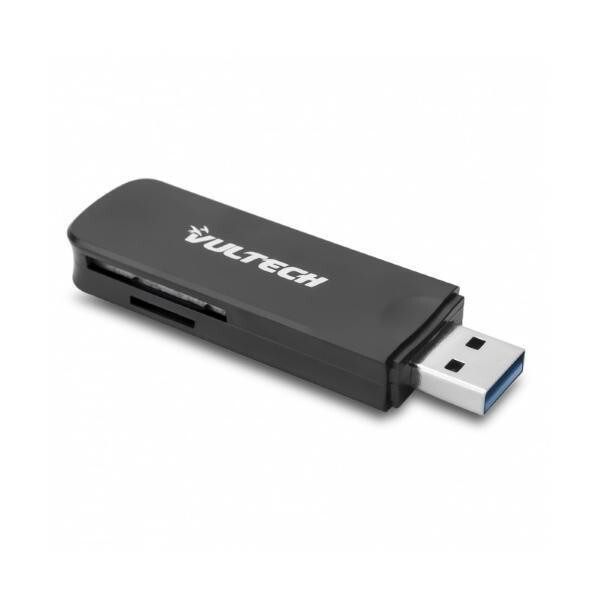 CARD READER LETTORE SD MICRO USB 3.0 5 MBIT/S NERO - VULTECH CRX-02USB3