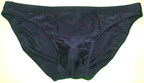 NEW, MEN'S BLACK N/L SWIM, DIVE, WATER POLO SUIT, FITS 38-44" WAISTS, 1" SIDES