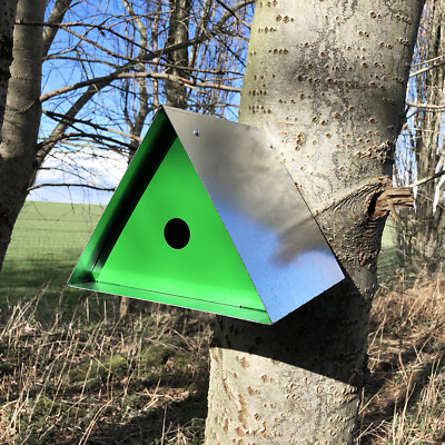 Triangular Robin Bird Box Small Triangular Wildlife Nesting Station Robin Sparrow Nature ...