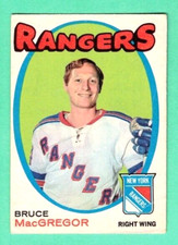 (1) BRUCE MACGREGOR 1971-72 O-PEE-CHEE # 216 RANGERS GOOD CARD (F5918)