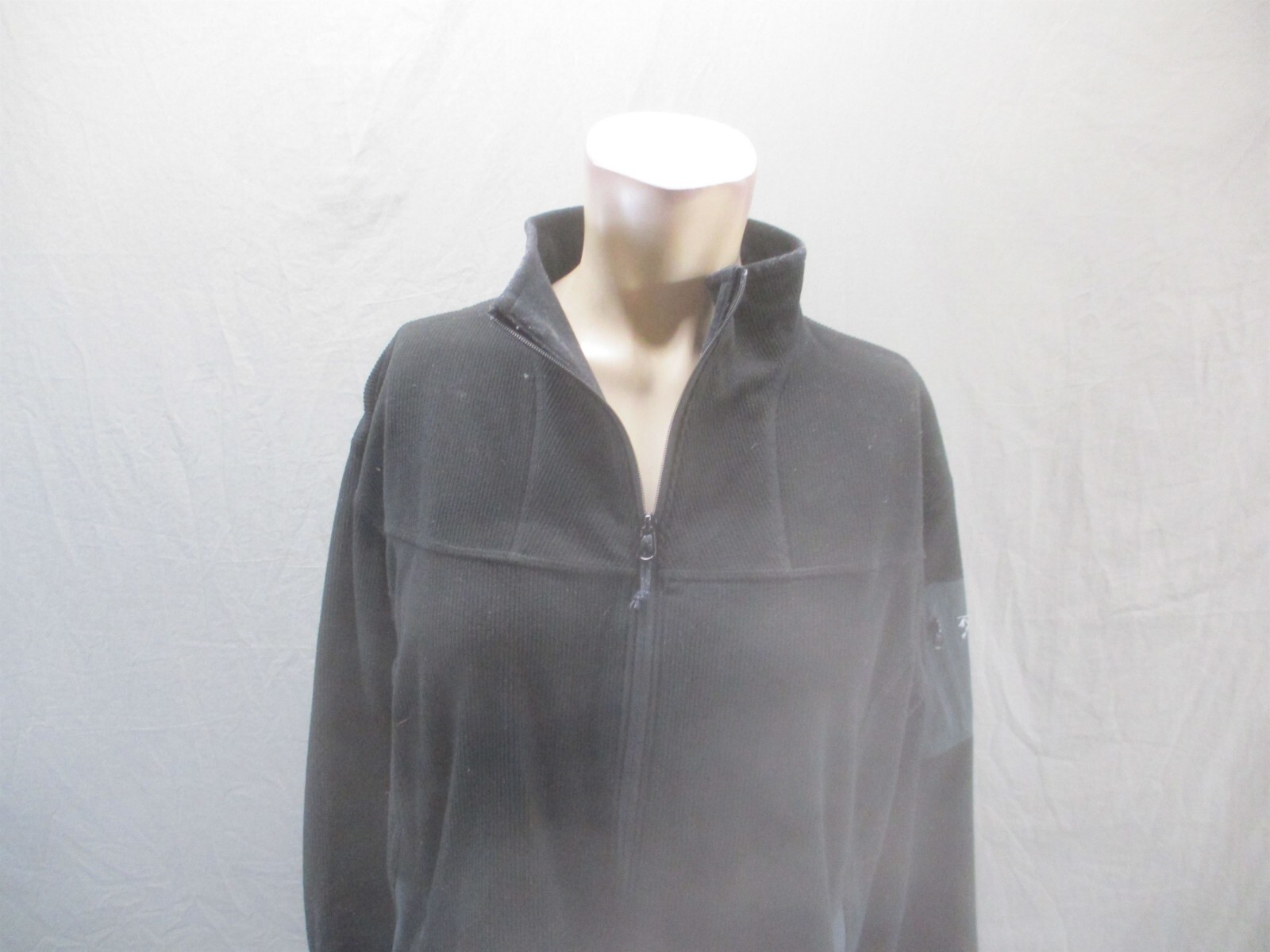 Giacca sportiva ARC'TERYX taglia XL donna nera full zip supporto colletto pile 839